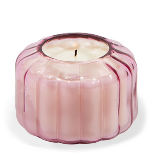 Paddywax Ripple Glass Candle 128g